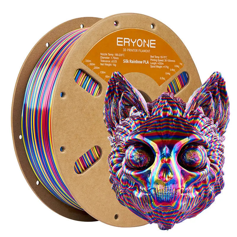 Twisted Rainbow Triple-Color Silk PLA
