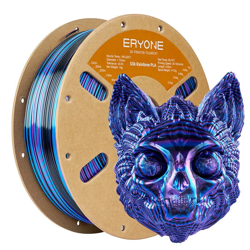 Twisted Rainbow Triple-Color Silk PLA