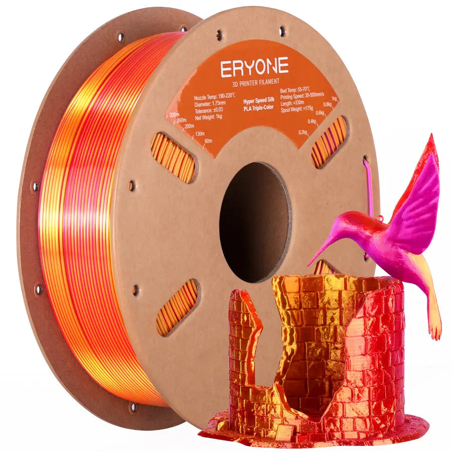 High Speed Triple-Color Silk PLA