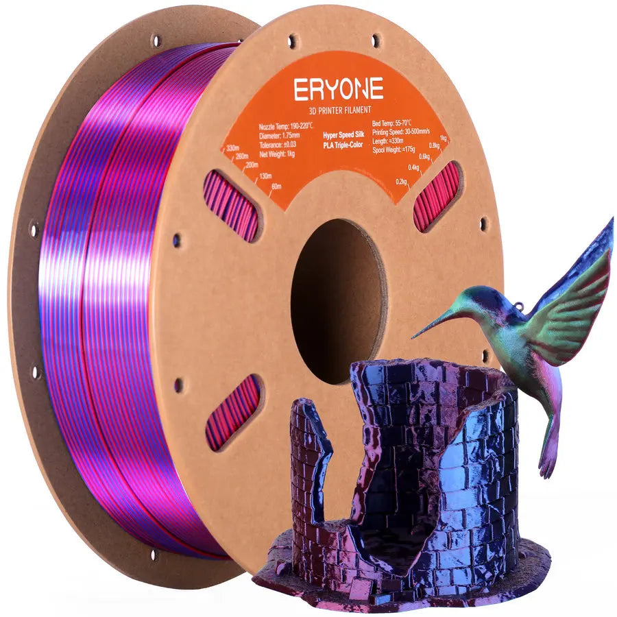 High Speed Triple-Color Silk PLA