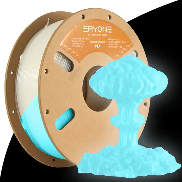 ERYONE Luminous PLA 3D Printer Filament 1.75mm, Dimensional Accuracy +/- 0.05 mm, 1kg (2.2LBS) / Spool