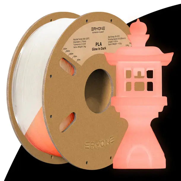 ERYONE Luminous PLA 3D Printer Filament 1.75mm, Dimensional Accuracy +/- 0.05 mm, 1kg (2.2LBS) / Spool