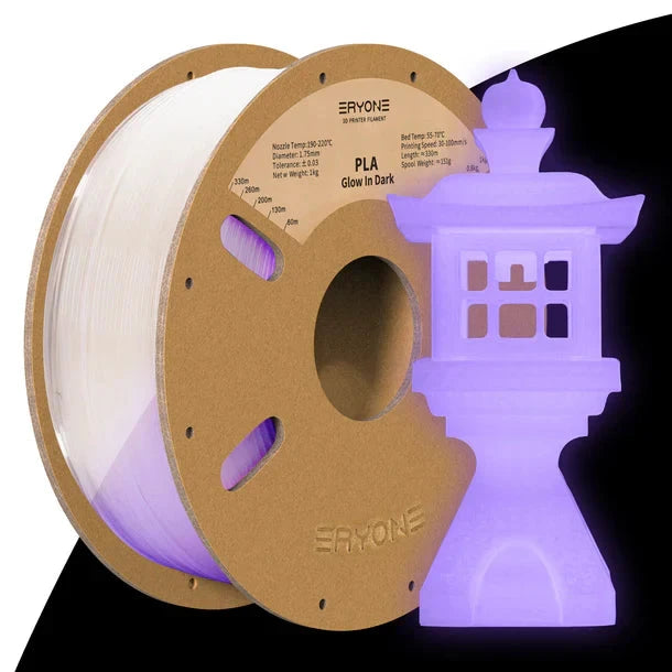 ERYONE Luminous PLA 3D Printer Filament 1.75mm, Dimensional Accuracy +/- 0.05 mm, 1kg (2.2LBS) / Spool Eryone