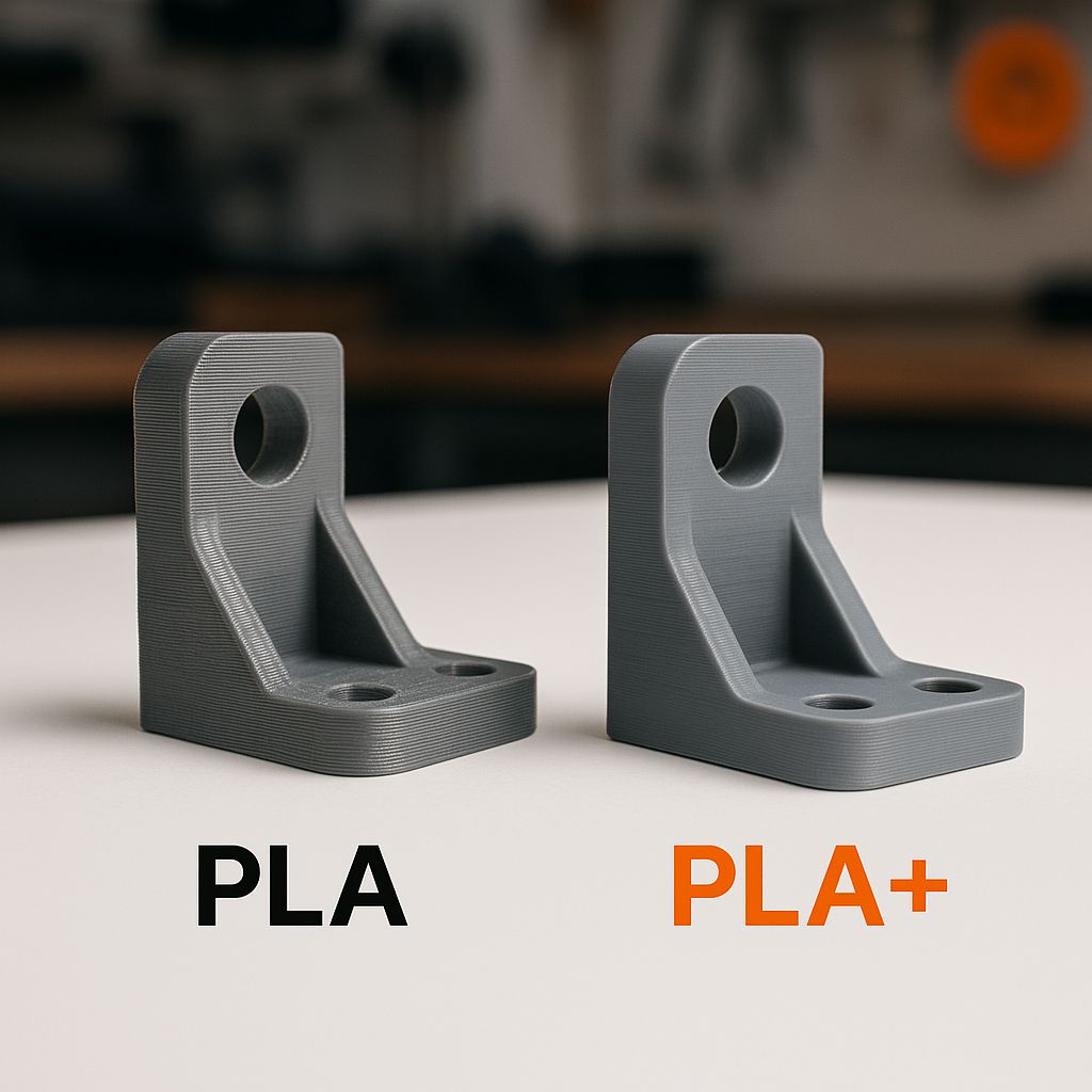 PLA vs PLA+ 3D print strength and finish comparison — Forgely filament guide