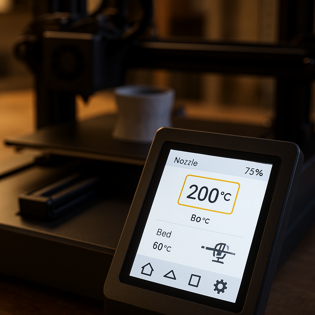 3D printer nozzle temperature settings during printing — Forgely guide