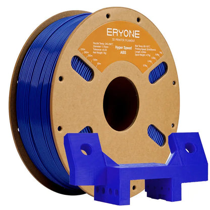 Spools of ERYONE ABS 3D printer filament in black and white colors.