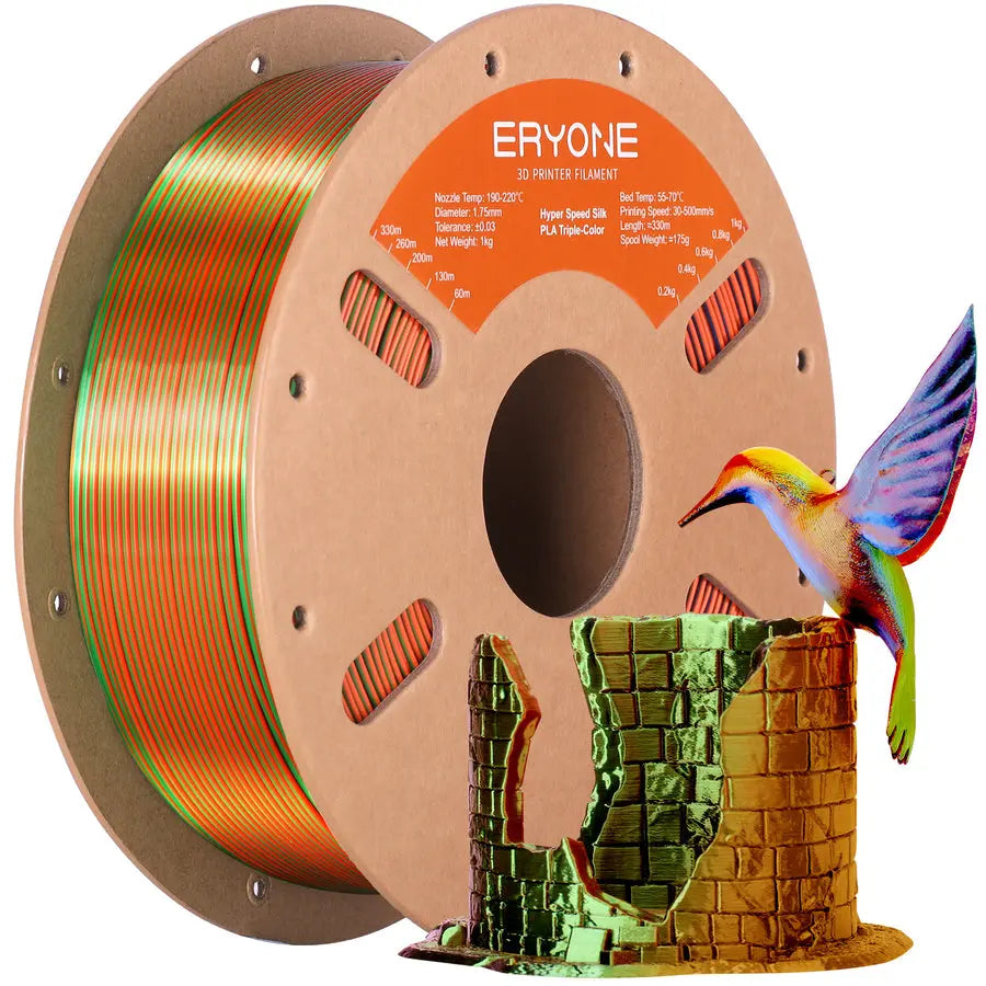 High Speed Triple-Color Silk PLA
