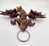 Elegant Articulated Nightwing Dragon Keychain - 3D Printed Fantasy Charm