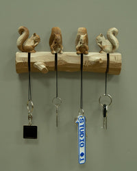 Squirrel Key Holder | 3D Printed Decorative Log