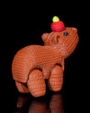 Capybara Crochet-Style Figurine | 3D Printed Decor