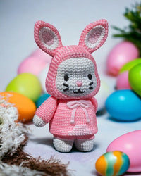 Adorable Crochet Bunny | 3D Printed | Custom Color Options