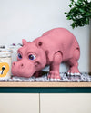 Articulated Hippo Figurine | High-Quality Plastic | Custom Color