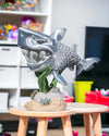 Articulated Great White Shark Apex Predator Figurine | Custom Color Options | 3D Printed