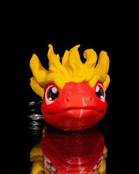 Adorable Baby Fire Dragon Keychain - 3D Printed - High-Quality, Detailed 5cm Accessory