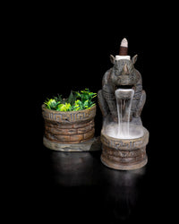 Ancient Shrine Backflow Incense Burner | 19cm | High-Quality