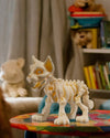 Adorable Articulating Cat Skeleton - 8 cm 3D Printed Model, Custom Colors Available