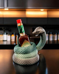 Coiled Viper Tabasco Holder | 3D Printed Bottle Stand