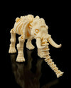 3D Printed Skeleton Elephant Figurine - Highly Detailed 11cm Animal Anatomy Model - Customizable Color