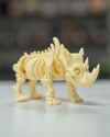 Articulating Rhino Skeleton - 11 cm 3D Printed Model, Custom Colors Available