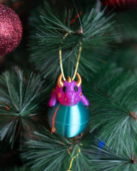 Baby Dragon Ornament - 3D Printed, Detailed Fantasy Decoration, 7 cm (2.76 in)