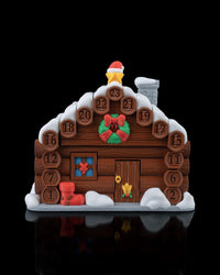 Countdown Calendar - Santa's Cabin- 3D Printed Holiday  Decoration