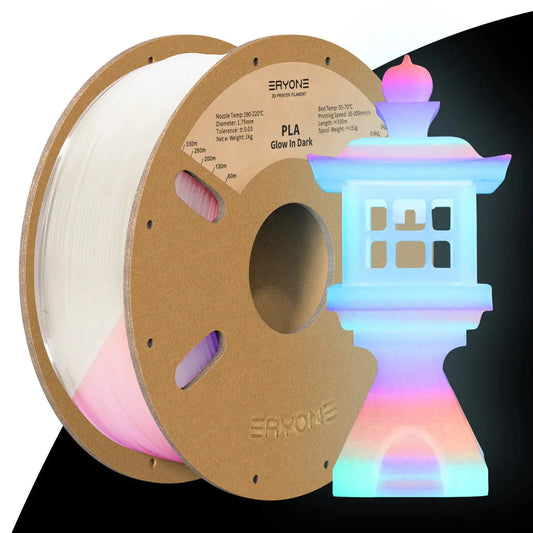 ERYONE Luminous PLA 3D Printer Filament 1.75mm, Dimensional Accuracy +/- 0.05 mm, 1kg (2.2LBS) / Spool